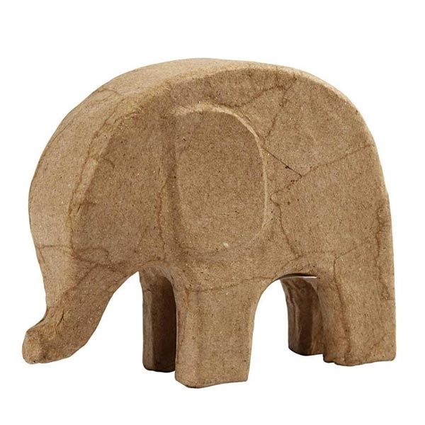 Elefant zum Bemalen und Verzieren, 14cm x 17cm, niedlicher Elefant