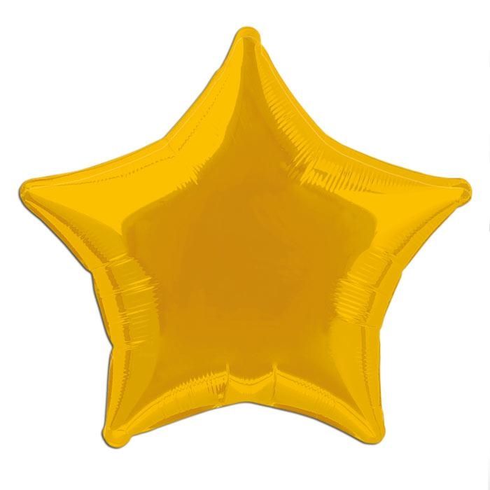 Folieballon goldenes Stern 45 cm