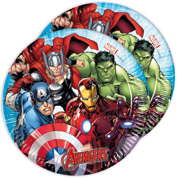 Kuchenteller rund, Avengers, 8er, 19,5cm
