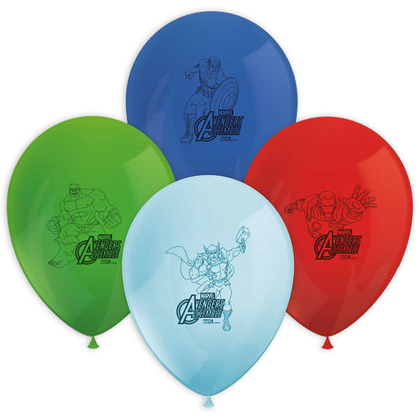 Latexballons, The Avengers, 8er Pack, Ø 30cm