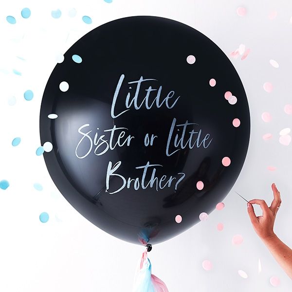 Latexballon, Little Sister or Little Brother, 1 Stk, Ø 91,44cm