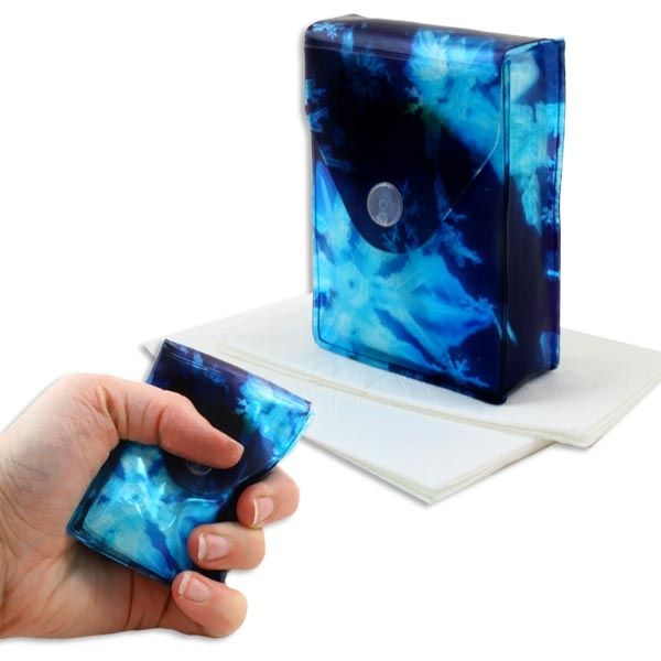 Knautschfreie Taschentuch-Box zum Wiederbefüllen Eiskristall