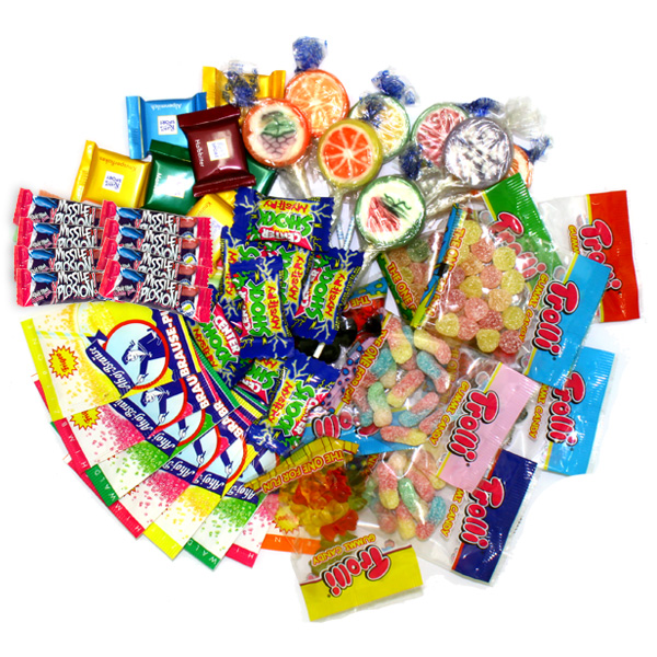 Süßigkeitenset Set für Mitgebseltüten, 55 tlg. für bis zu 8 Kinder