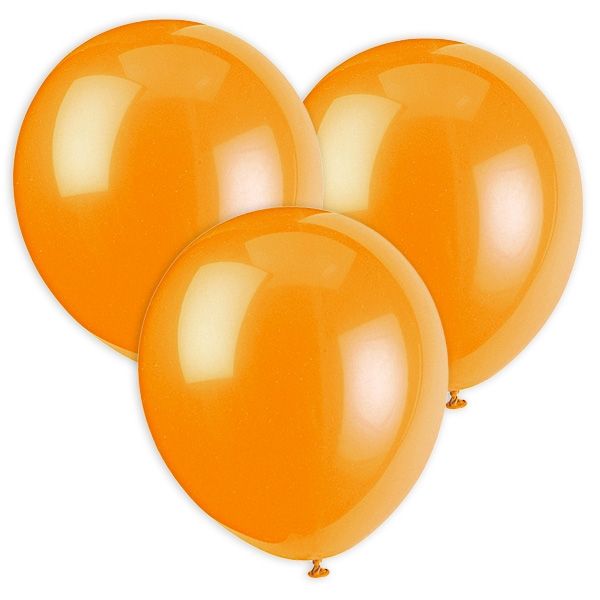 Latexballons orange 10er Pack, 30 cm