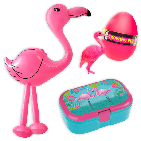 Geschenkset Flamingo, für 1 Kind, 4-tlg
