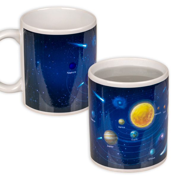 Magische Tasse, Sonnensystem, ca. 12 x 10 cm