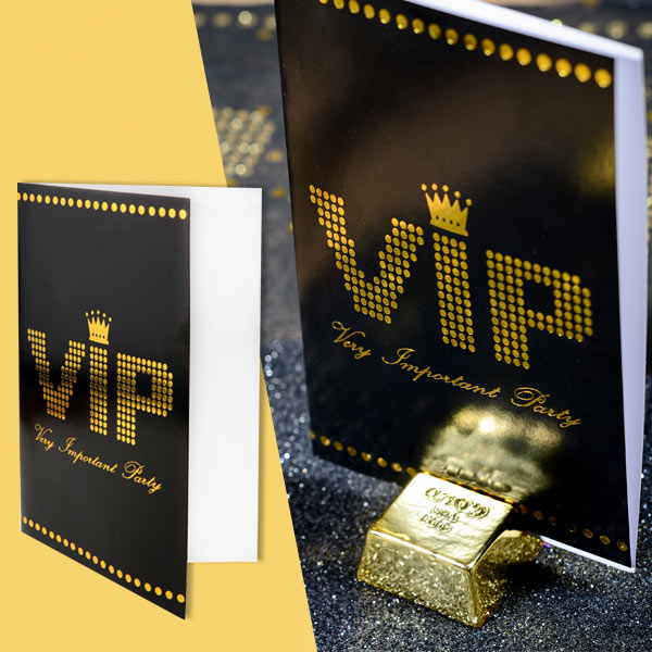 Einladungen VIP 10er Pack,11 × 17 cm