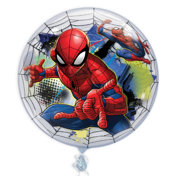 Bubble Ballon, Spiderman, 56cm, heliumgeeignet