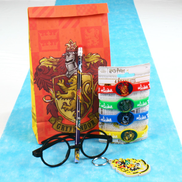 Harry Potter Mitgebselset, 8-teilig, Brille, Armbänder, Anhänger & Stift