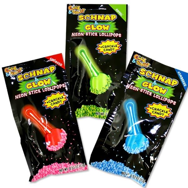 1 x Schnap & Glow Neon Stick Lollipops 15g