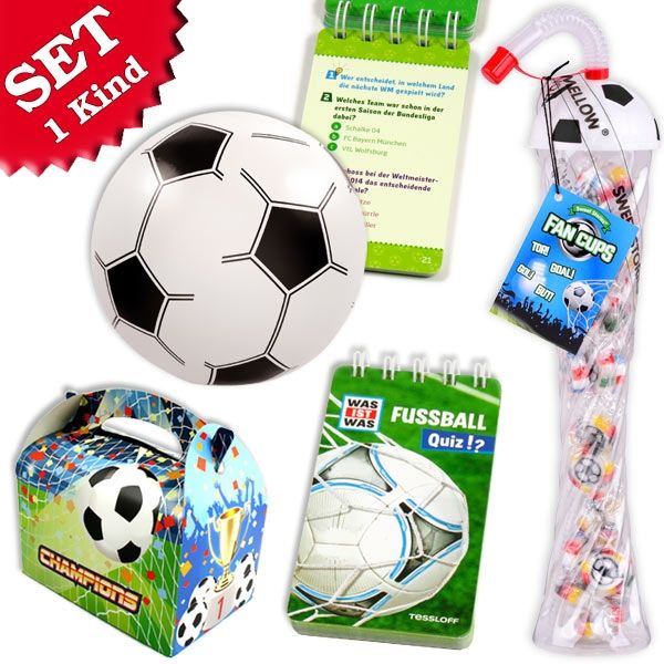 Geschenkset Fussball, für 1 Kind, 4-tlg