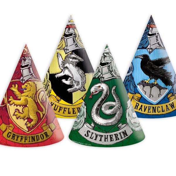 Harry Potter Partyhüte aus Pappe, im 6er Pack