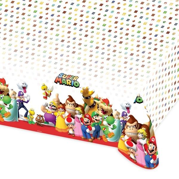 Tischdecke Super Mario,Folie,1,8×1,2m