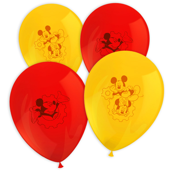 Latexballons, Mickey Maus, 8er, 30cm
