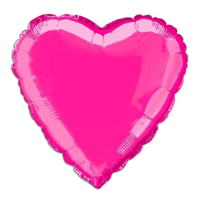 Folieballon pinkfarbenes Herz 35 cm