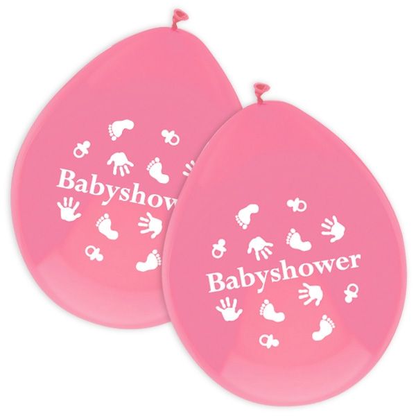 Latexballons Baby Shower, Girl, 6er, 30cm