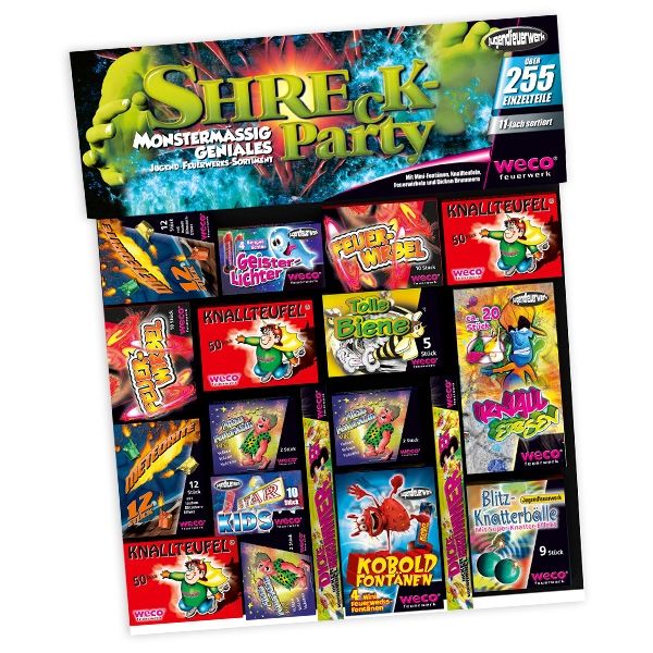 Shreck Party,Feuerwerkssortiment,11-teilig
