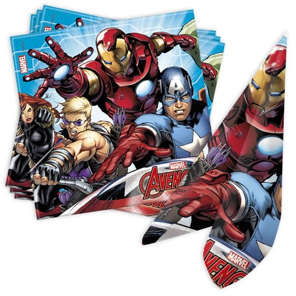 Servietten, Avengers, 20er, 33cm x 33cm