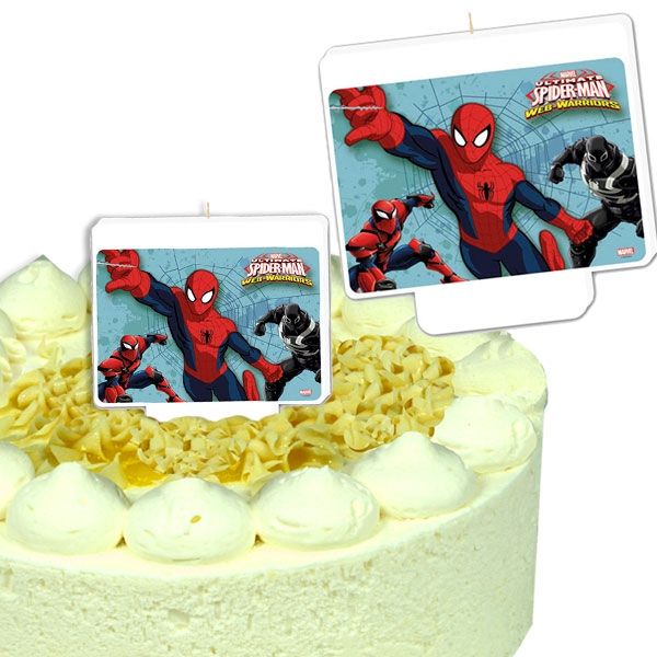 Tortenkerze Spiderman, 9cm x 8,3cm