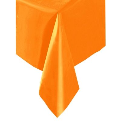 Tischdecke orange 137x274cm,, Folie