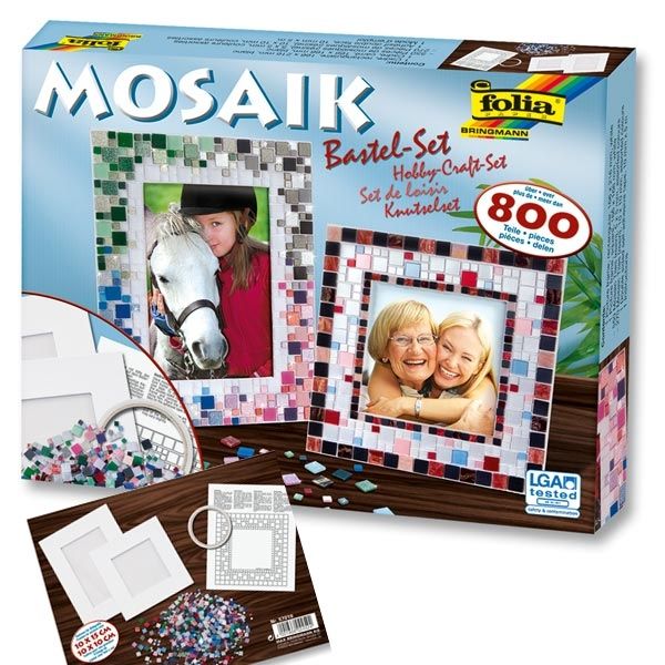 Bastel-Set Mosaik XXL,>800tlg +2Rahmen