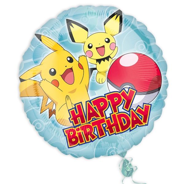 Pokemon Folienballon Rund, 34cm, verpackt