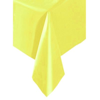 Tischdecke gelb 137x274cm,, Folie