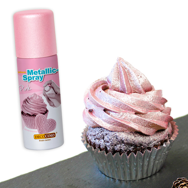 Lebensmittel Metallic-Spray Pink, 50ml